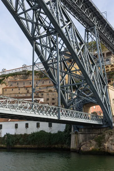 Brücke, Hafen, Fluss, Portugal — Stockfoto