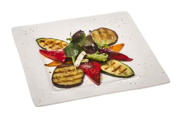 Grillede grønnsaker (zucchini, auberginer, paprika ,) – stockfoto
