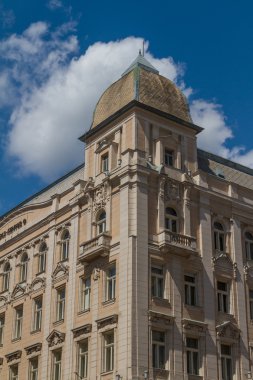 tipik binalar 19. yüzyıl budape buda castle bölgesinde