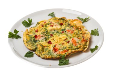 taze pişmiş yumurta karides ile