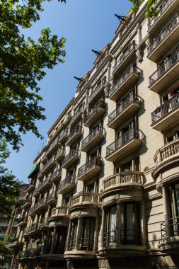 Eski güzel mimari Barcelona (İspanya)