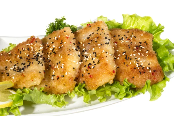 limon ile kavrulmuş balık