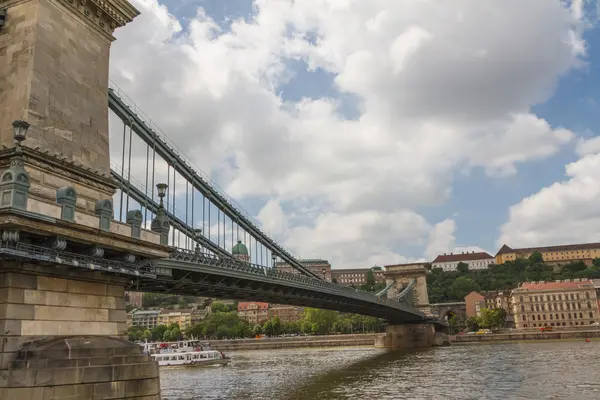 Łańcuch most w Budapeszcie, Węgry — Zdjęcie stockowe