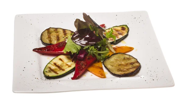 Gegrilltes Gemüse (Zucchini, Auberginen, Paprika),) — Stockfoto