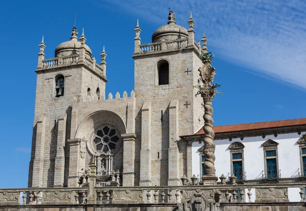 Vista panorámica de la Catedral de Oporto (Se Porto) - Portugal — Foto de Stock