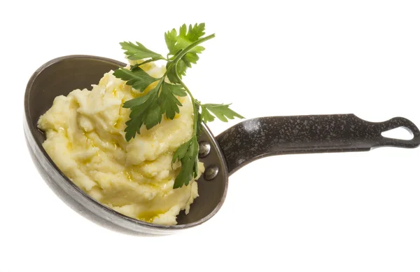 Картофельное пюре на сковороде — стоковое фото