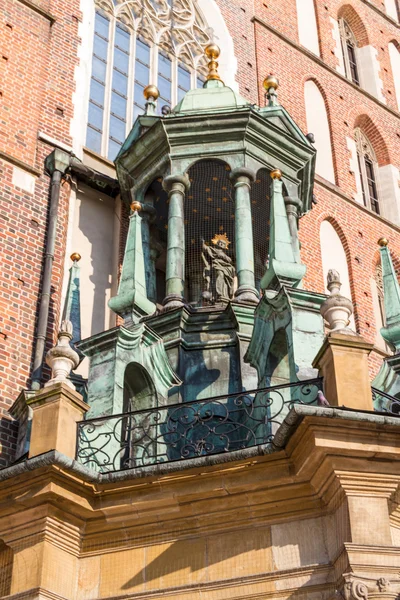 Historická budova v Krakově. Polsko — Stock fotografie