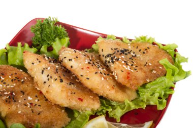 limon ile kavrulmuş balık