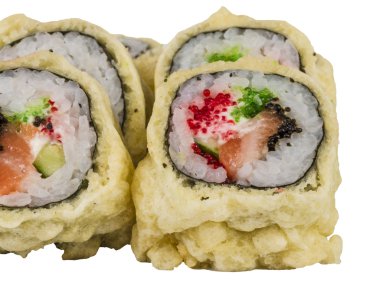 Japon mutfağı-Tempura Maki Sushi (Deep Fried sa ve yapılan rulo