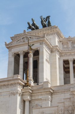 Binicilik anıt victor emmanuel II Vittoriano'ya gün yakın