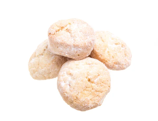 Zoete koekjes geïsoleerd op een witte achtergrond — Stockfoto