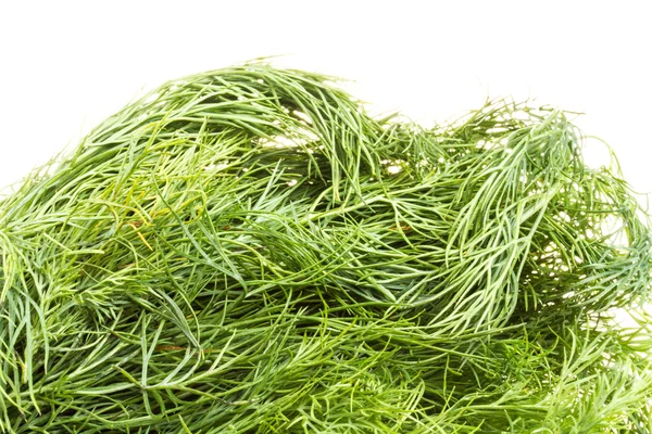 Ramas frescas de eneldo verde aisladas sobre fondo blanco . —  Fotos de Stock