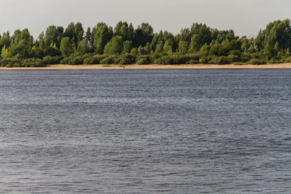 Excelente vista sobre o rio Volga em Nizhny Novgorod, Rússia — Fotografia de Stock