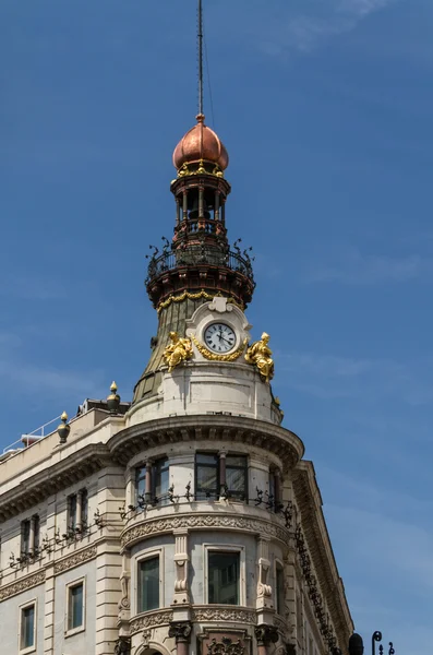 Vista de rua em Madrid — Fotografia de Stock