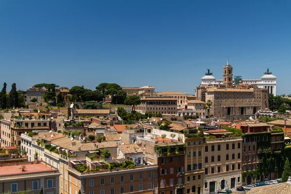 Ταξιδεύουν σειρά - Ιταλία. Δείτε πάνω από το κέντρο της πόλης της Ρώμης, Ιταλία. — Φωτογραφία Αρχείου