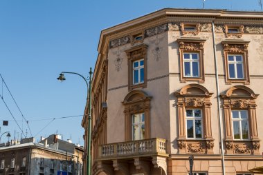 krakow tarihi bir bina. Polonya