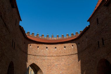 Polonya görülecek. Rönesans barbican Varşova tarihi kent