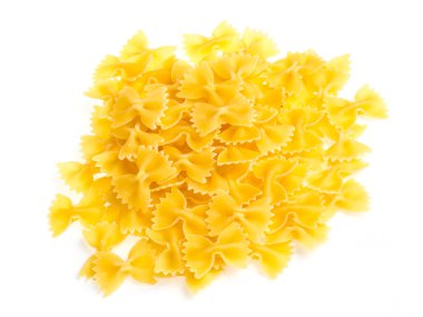 farfalle makarna, izole
