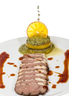 tipik İtalyan Kızartma domuz bir stüdyoda çekim