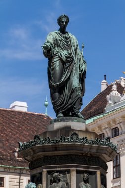 Hofburg Sarayı ve anıt. Vienna.Austria.