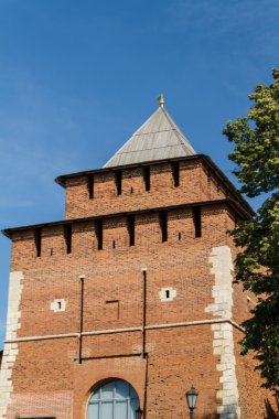 Yaz aylarında Nijniy novgorod, Kremlin duvarı. Rusya