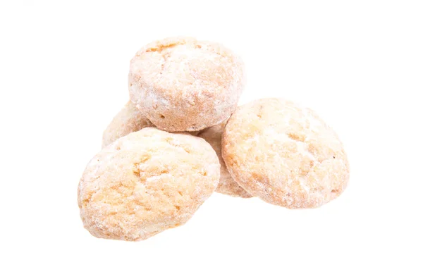 Zoete koekjes geïsoleerd op een witte achtergrond — Stockfoto