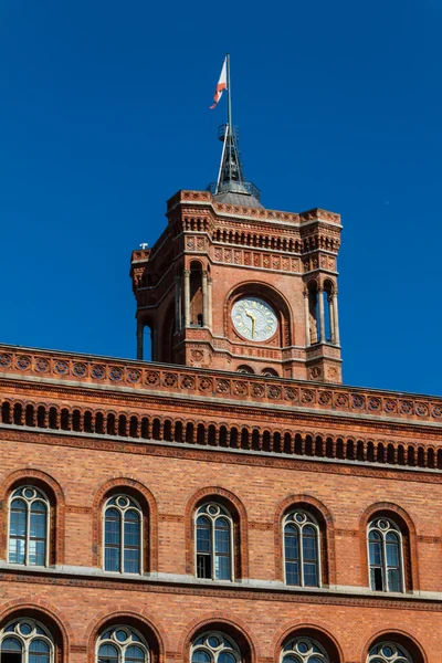 Berlin City Hall: Rote Rathaus on Alexanderplatz — Stock Photo, Image