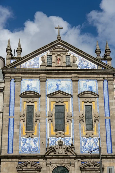 Santo ildefonso iglesia barroca en porto portugal —  Fotos de Stock