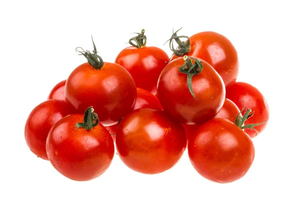 Small cherry tomato on white background close up — Stock Photo, Image