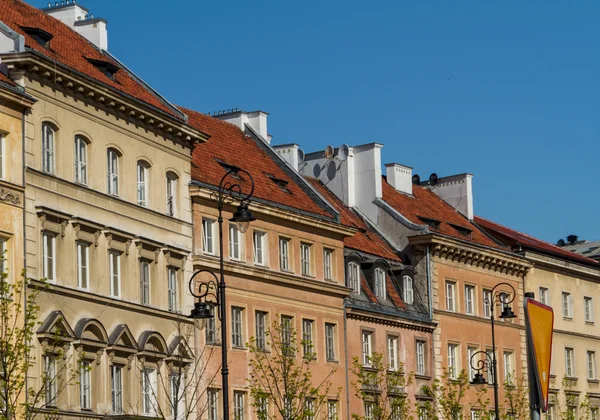 Zámecké náměstí ve Varšavě, Polsko — Stock fotografie