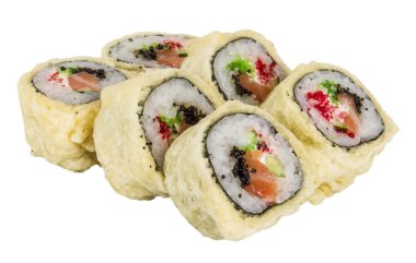 Japon mutfağı-Tempura Maki Sushi (Deep Fried sa ve yapılan rulo