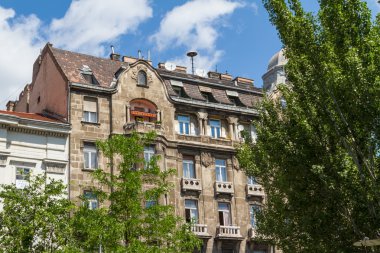 tipik binalar 19. yüzyıl buda castle Budapeşte İlçe