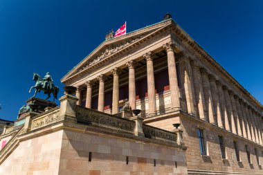 Alte nationalgalerie üzerinde museumsinsel Berlin, Almanya