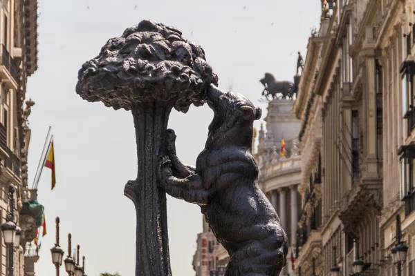 Pohled na ulici v Madridu — Stock fotografie