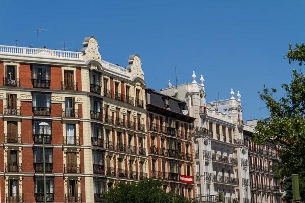 Вид на улицу Мадрида — стоковое фото