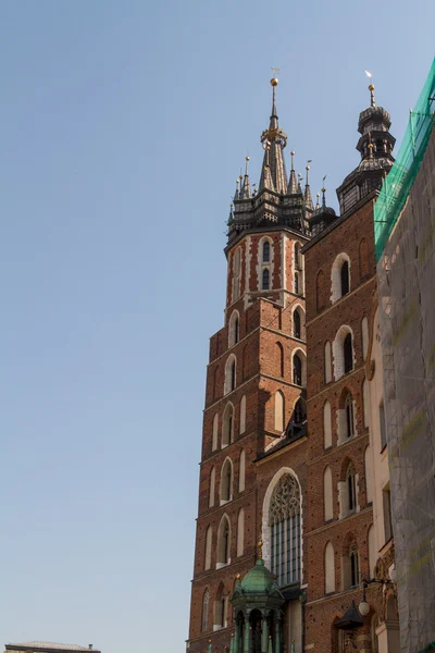 Historická budova v Krakově. Polsko — Stock fotografie
