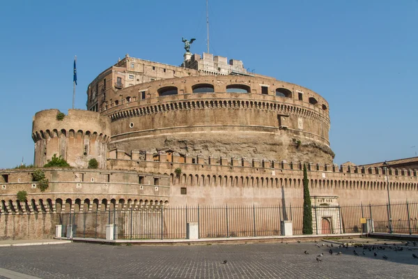 Mausoleum av Hadrianus, känd som castel sant'angelo i Rom, Italien. — Stockfoto