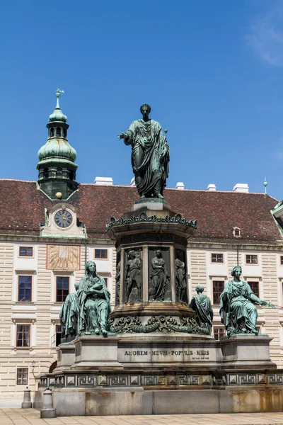 Hofburg Sarayı ve anıt. Vienna.Austria.