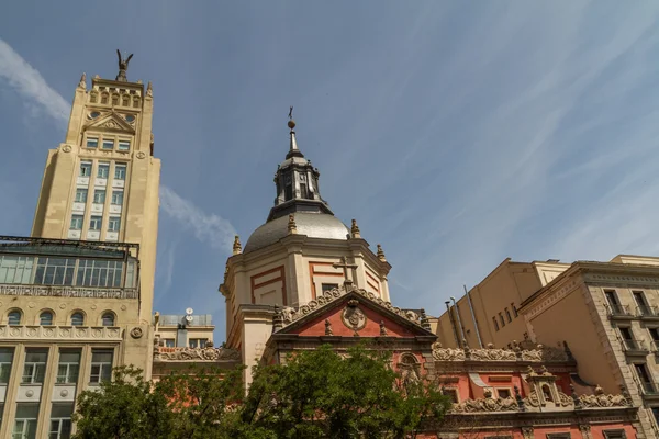 Calle vista en Madrid — Foto de Stock