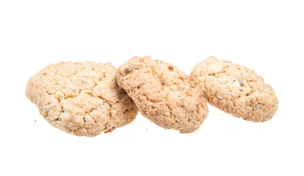 Hoop heerlijke koekjes geïsoleerd op witte achtergrond — Stockfoto