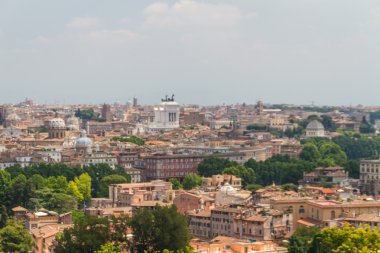 Roma, İtalya. Şehrin havadan görünümü
