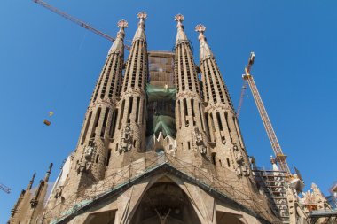 Barcelona, İspanya-25 Haziran: sagrada familia 25 Haziran 2012: la