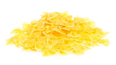 farfalle makarna, izole