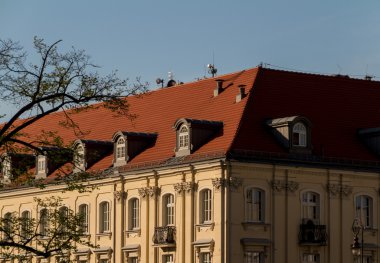 centrum van de stad van Warschau, Polen