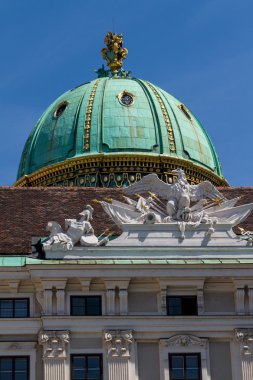 Hofburg Sarayı ve anıt. Vienna.Austria.