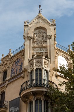 bir palma de mallorca, mallorca, Balear Adaları'nda mainstreet,