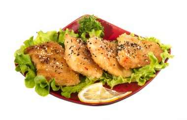 limon ile kavrulmuş balık