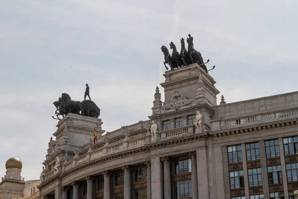 Vista de rua em Madrid — Fotografia de Stock