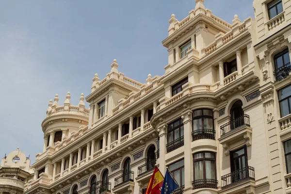 Vista de rua em Madrid — Fotografia de Stock