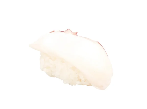 Japonské sushi s masa chobotnice na bílém pozadí — Stock fotografie